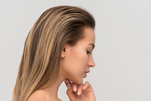 woman wearing white towel